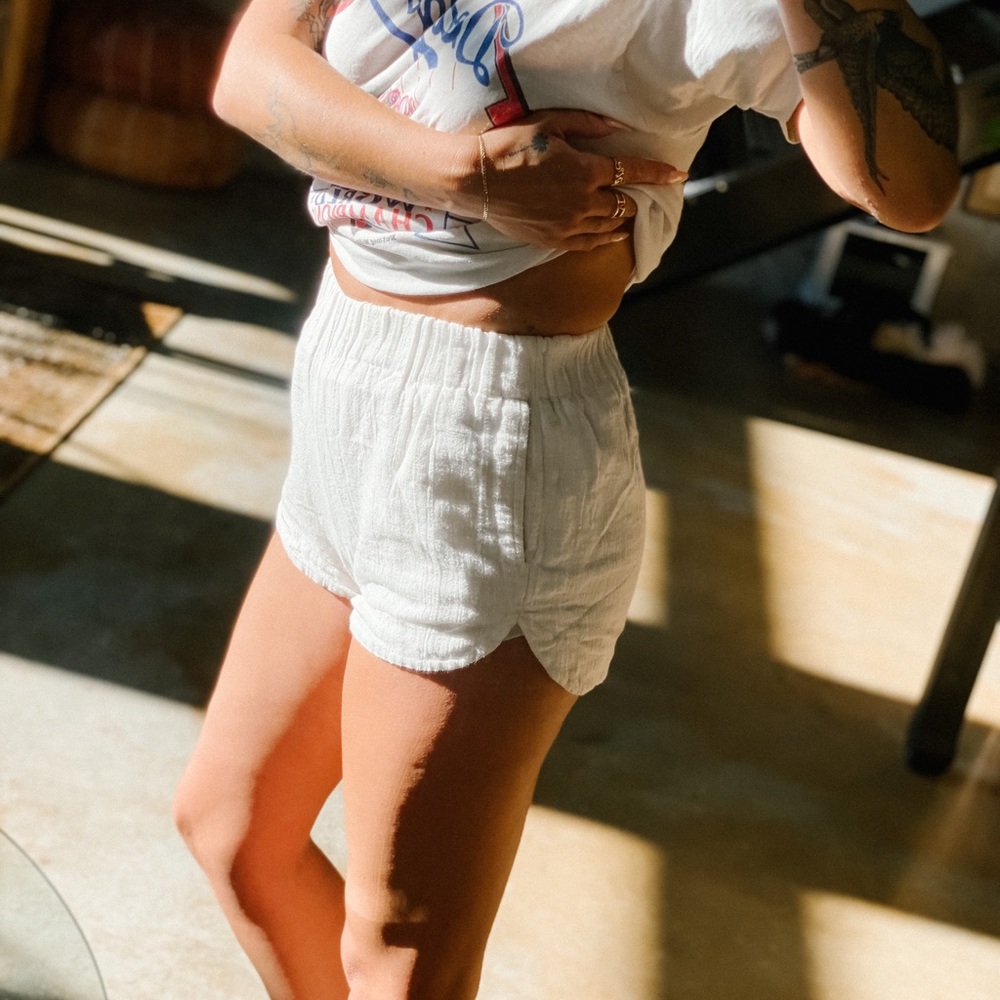 COPY - WHITE LINEN NOUL (OAK + FORT) SHORTS